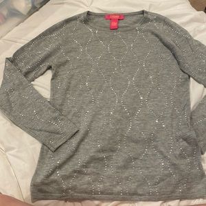 Catherine Malandrino, S, grey with rhinestone